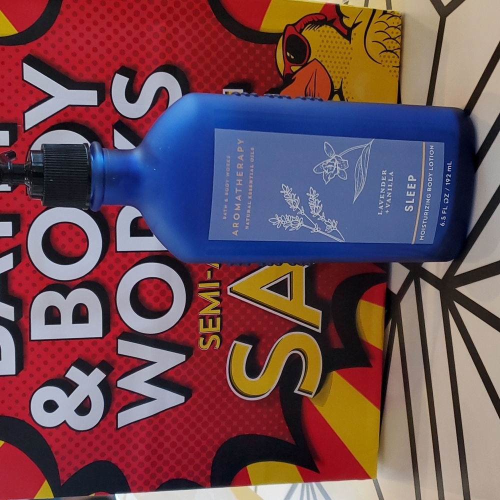 Bath and body works Aromatherapy lavender and vanilla sleep lotion 6.5 oz new